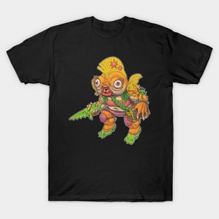 Goldie the Streetwalking Goldfish with a Heart of Gold. T-Shirt